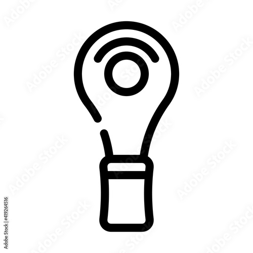 blade for cut callus line icon vector illustration