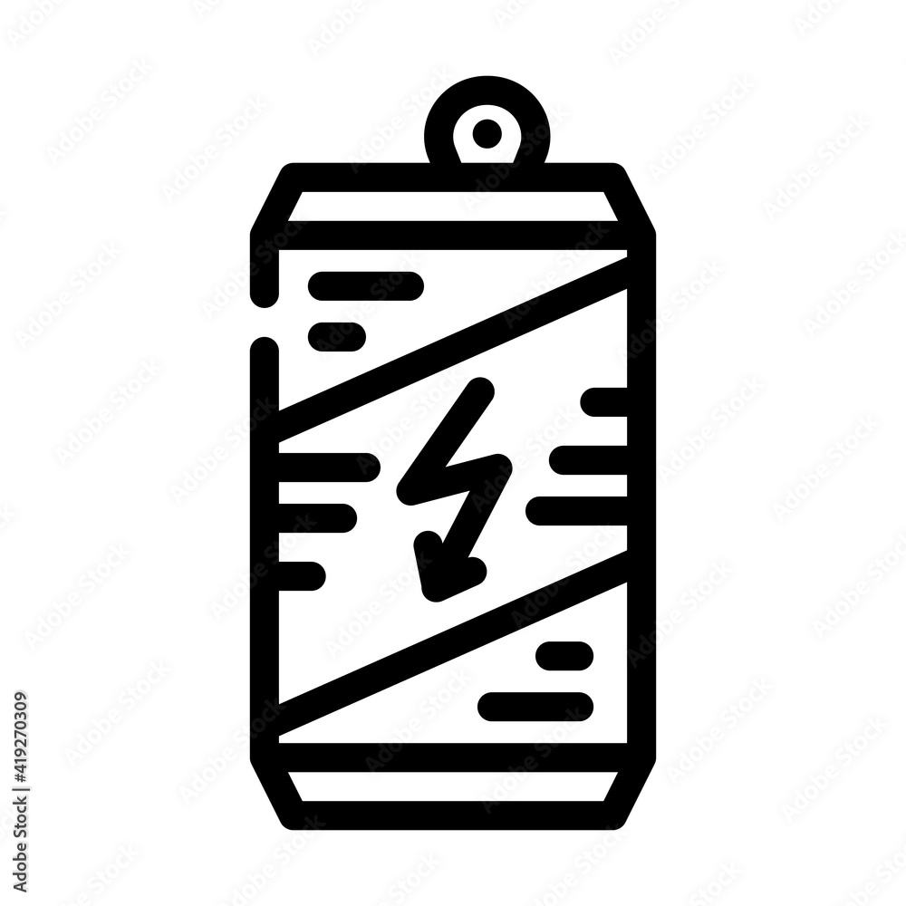 energy drink line icon vector illustration line energy drink line icon vector illustration line