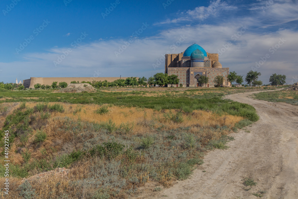 Mausoleum of Khoja Ahmed Yasawi in Turkistan, Kazakhstan