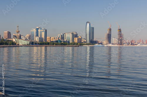 View of Baku skyline, Azerbaijan © Matyas Rehak