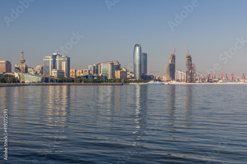 View of Baku skyline  Azerbaijan