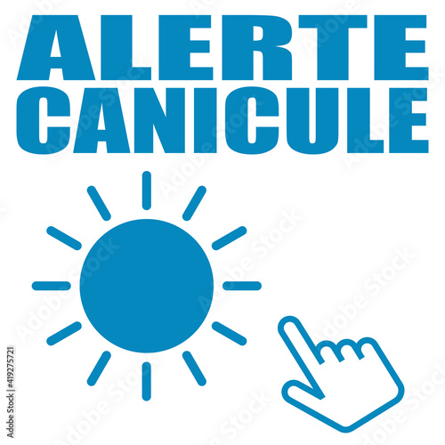 Logo alerte canicule.
