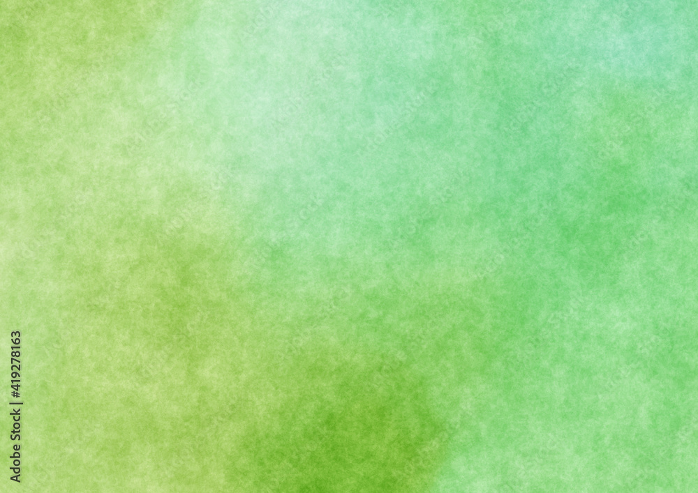 Fototapeta premium Green watercolor background