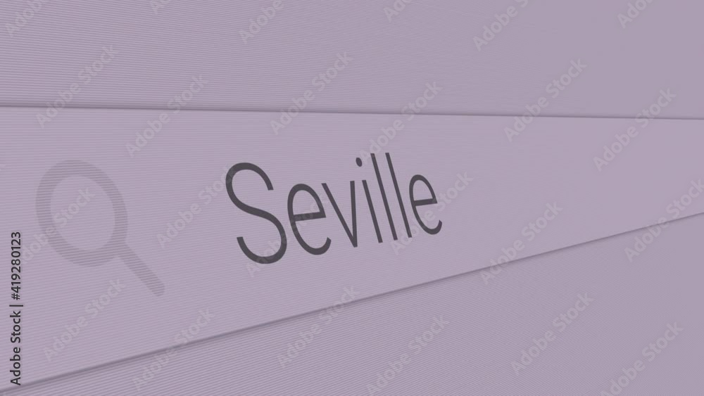 Seville - Typing the best places to visit in Europe in the search bar concept
Seville - Typing the best places to visit in Europe in the search bar concept