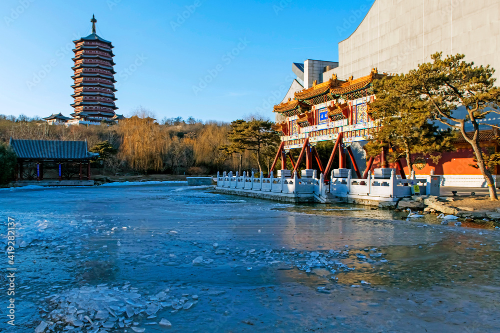 pagoda and chinese building
