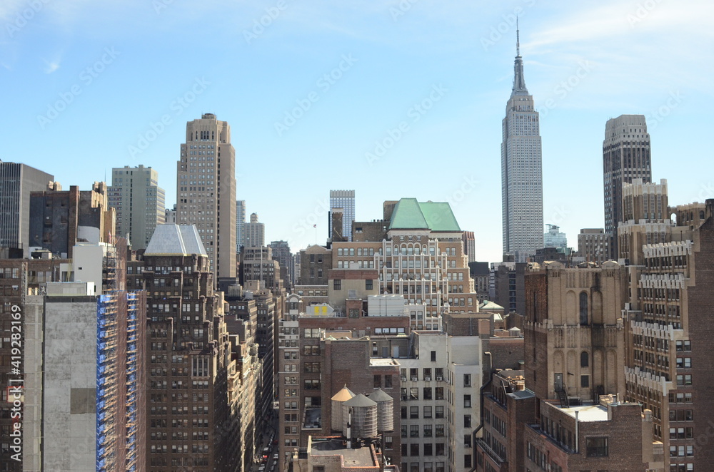 Fototapeta premium New York City Inner City Skyline