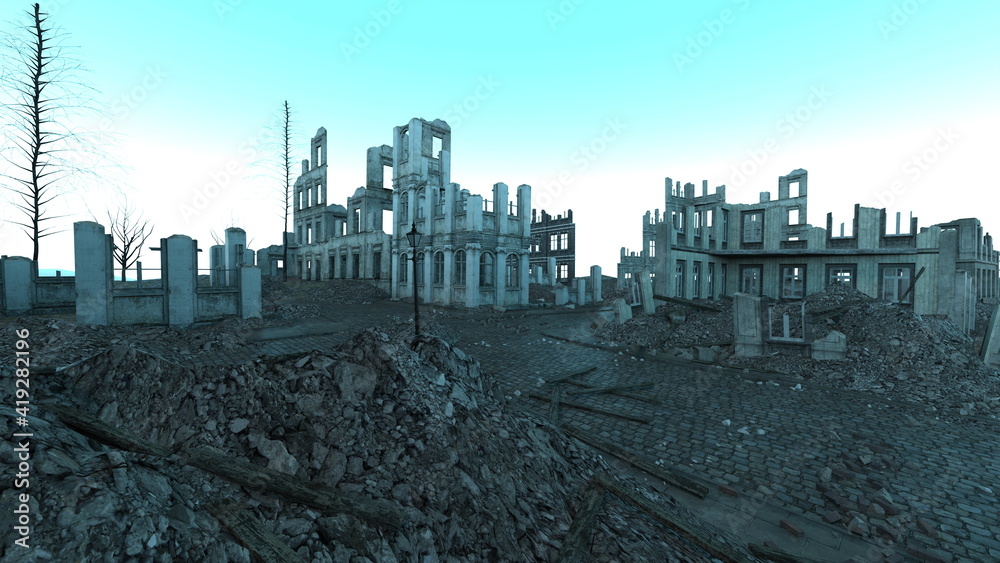 廃墟の町