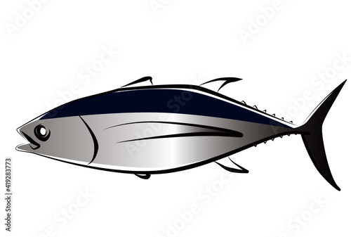 ビンチョウマグロのイラスト