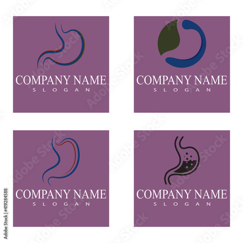 stomach care icon designs concept vector illustration