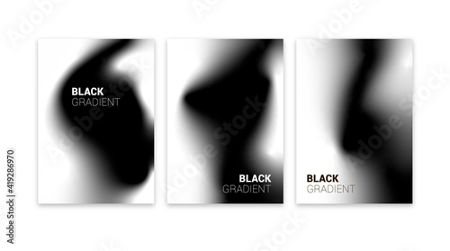 Grayscale gradient poster