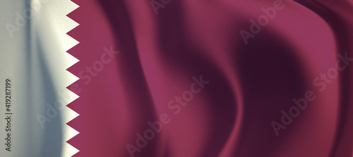 3D rendering of the wave Qa...