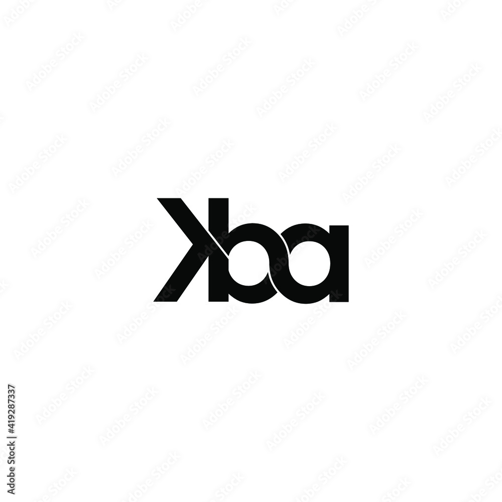 kba letter original monogram logo design kba letter original monogram logo design
