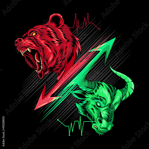bearish and bullish in stock market science, gold, money