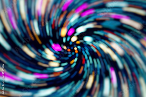 Abstract technological background in vibrant colors and blur effect.