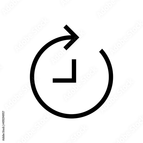 timer sign icon vector