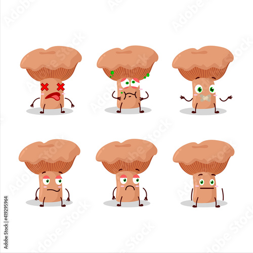 Niscalo cartoon in character with nope expression