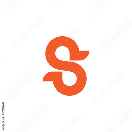 Wallpaper Mural letter s abstract motion loop line design logo vector Torontodigital.ca