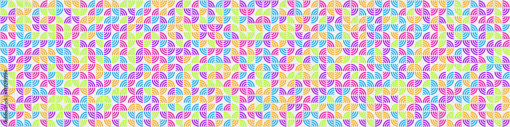 Fototapeta premium Abstract Geometric Pattern generative computational art illustration