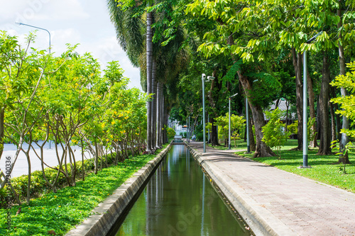 Small canals around the park