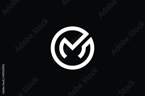 GM logo letter design on luxury background. MG logo monogram initials letter concept. GM icon logo design. MG elegant and Professional letter icon design on black background. M G GM MG