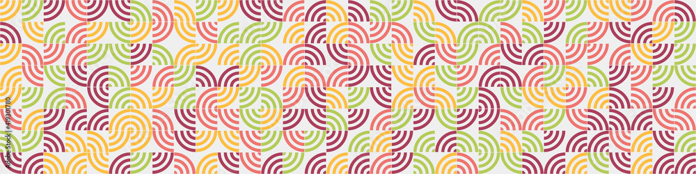 Obraz premium Abstract Geometric Pattern generative computational art illustration