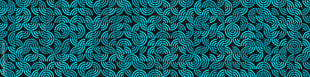 Fototapeta premium Abstract Geometric Pattern generative computational art illustration