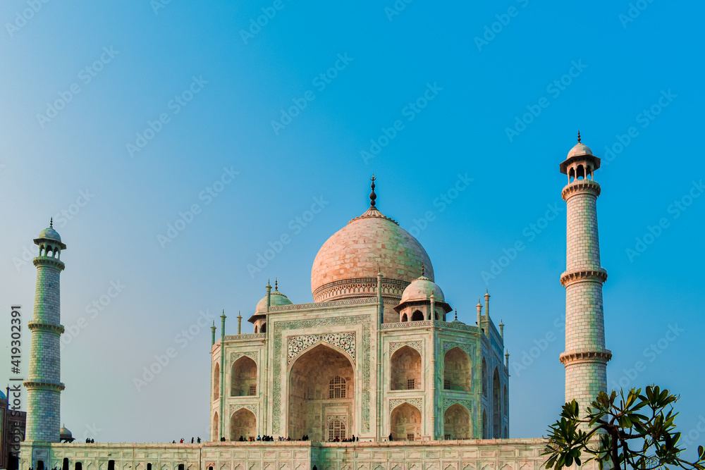 taj mahal in agra country