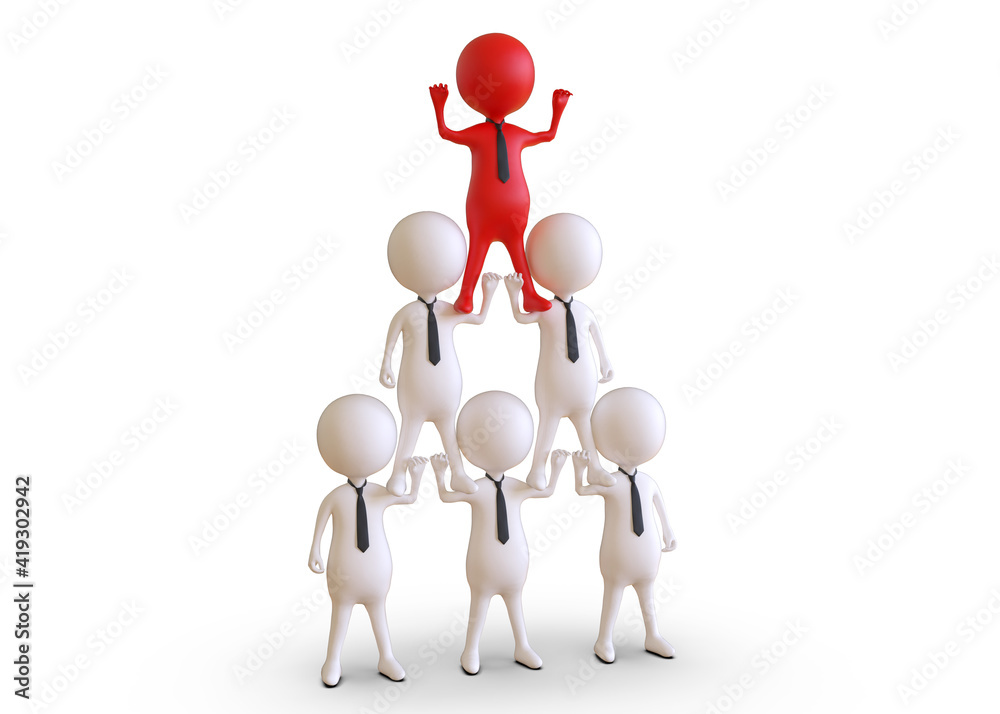 3d rendering business leadership concept
3d rendering business leadership concept