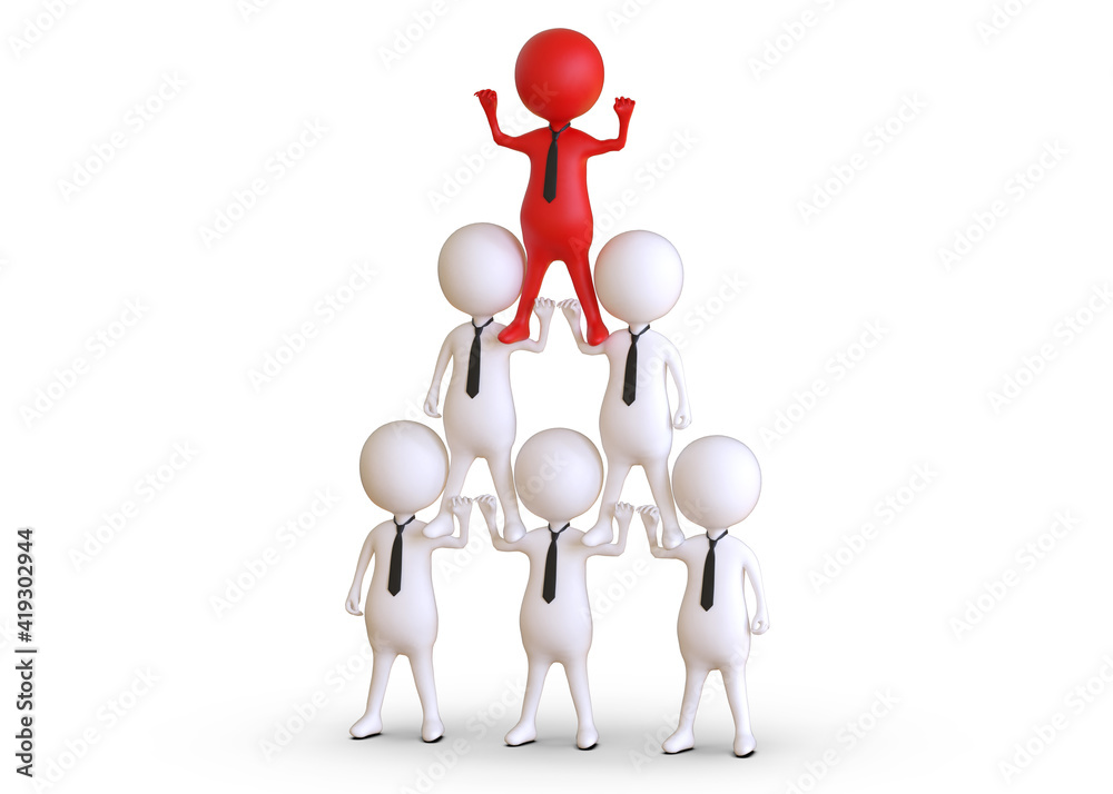 3d rendering business leadership concept
3d rendering business leadership concept