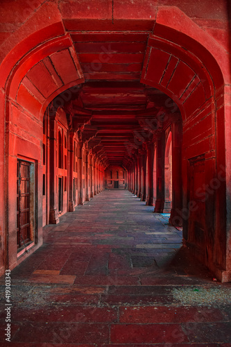 tunnel in the city of red