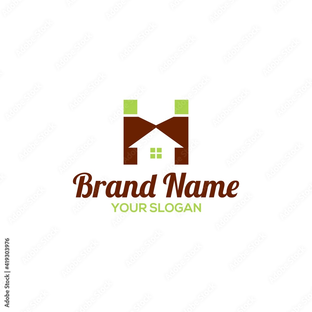 MH Real Estate Logo Design Vector MH Real Estate Logo Design Vector