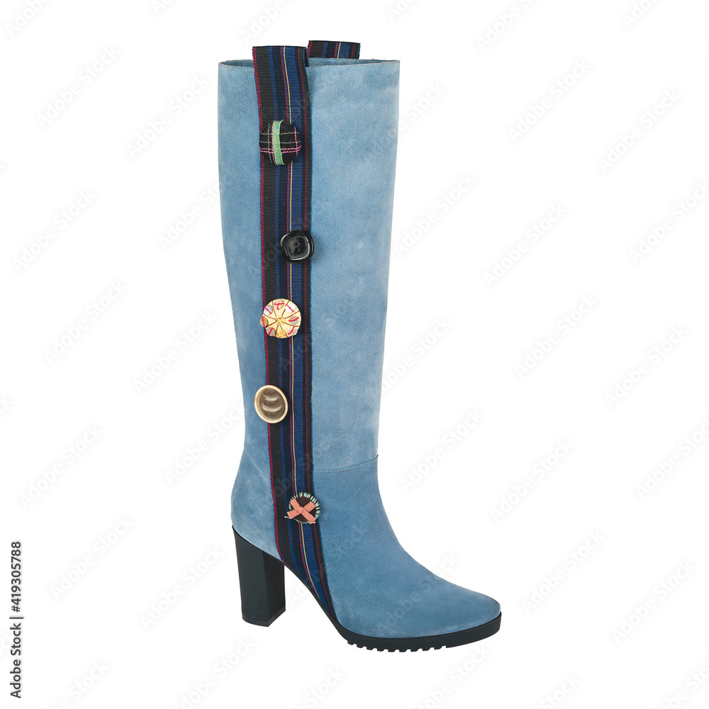 Fashionable women boots for all seasons. Studio shoot Fashionable women boots for all seasons. Studio shoot
