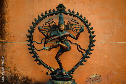 statue of natraj. Fierce for of Lord Shiva. Nataraja.
