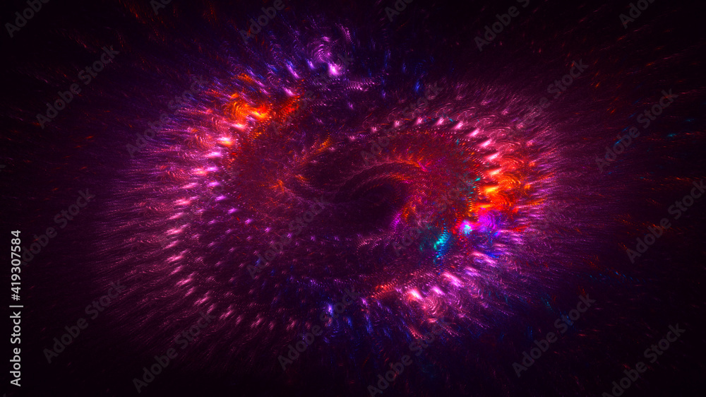 3D rendering abstract round light background 3D rendering abstract round light background