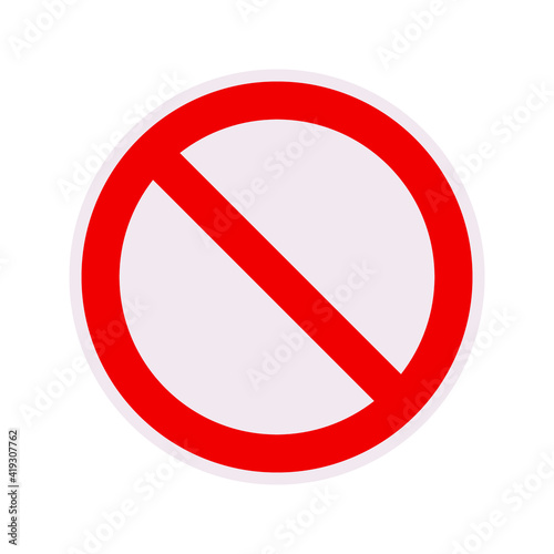 No sign isolated. Red no symbol. Circle red warning icon. Template for button or web applications. simple icon illustration Free Download No sign isolated. Red no symbol. Circle red warning icon. Template for button or web applications. simple icon illustration - GFXLoad