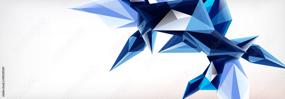 Vector 3d triangles and pyramids abstract background for business or technology presentations, internet posters or web brochure covers Vector 3d triangles and pyramids abstract background for business or technology presentations, internet posters or web brochure covers