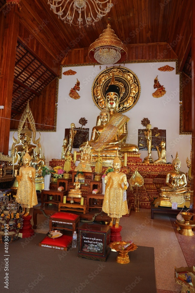 Wat Phra That San Dhon Beautiful thai temple North of Thailand, Lampang Province