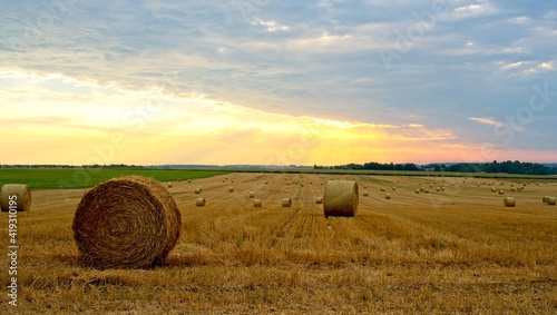 Morvillers France - 10 August 2020 -Early morning in countryside near Morvillers France