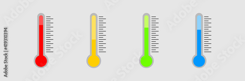 Thermometer   Vector icons and objects