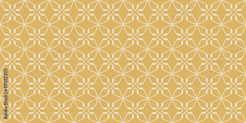 stylish seamless pattern with geometric ornament. golden shades. vector illustration
