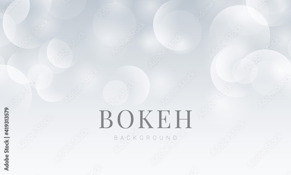 Abstract silver Bokeh circles top soft light background vector graphic design Abstract silver Bokeh circles top soft light background vector graphic design