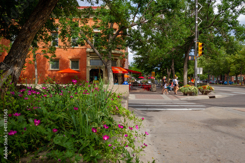 Obraz na plátne Downtown_Fort Collins Colorado