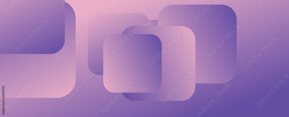 Square shapes composition geometric abstract background. 3D shadow effects and fluid gradients. Modern overlapping forms Square shapes composition geometric abstract background. 3D shadow effects and fluid gradients. Modern overlapping forms