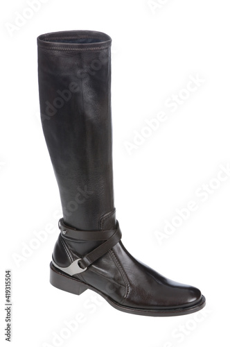 Fashionable women boots for all seasons. Studio shoot