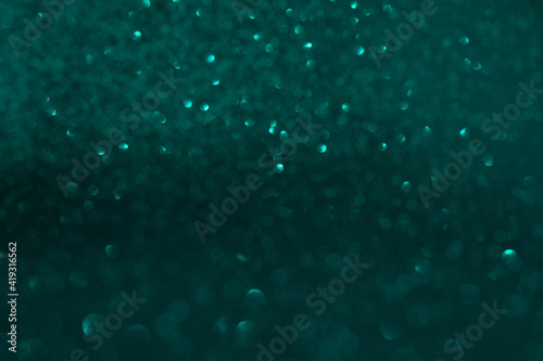 Abstract sparkling bokeh background. Top horizontal view copyspace.