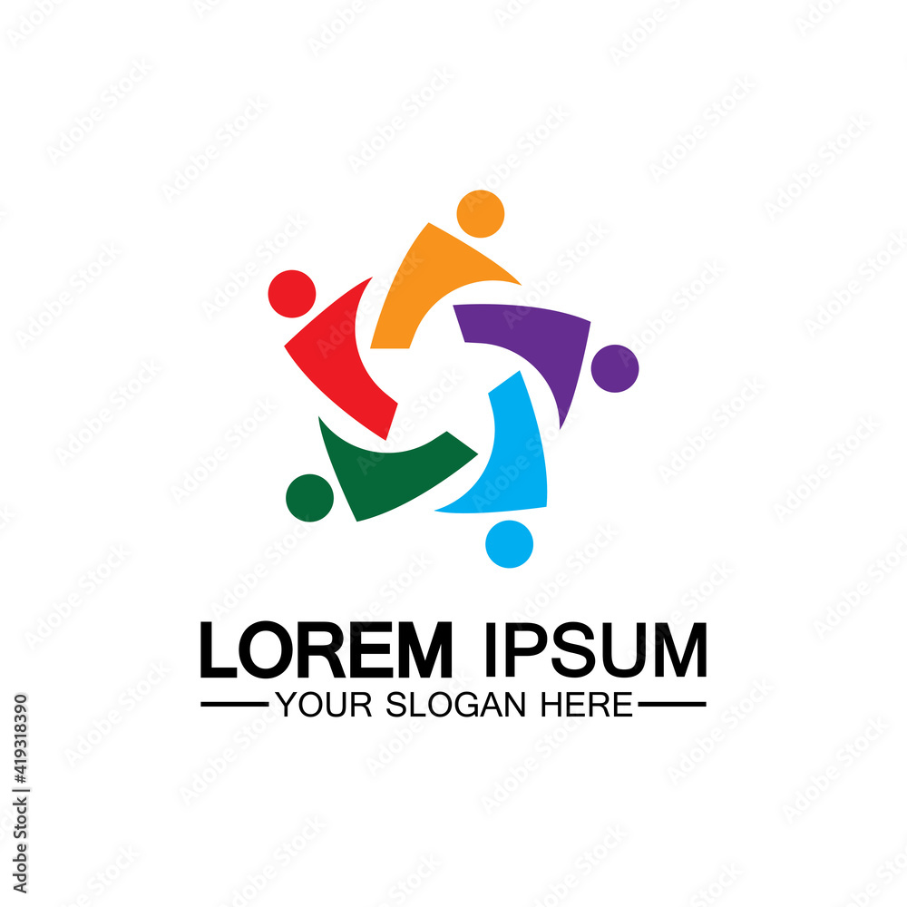Star people logo design. Star community vector logo. star community human vector logo. Star people logo design. Star community vector logo. star community human vector logo.
