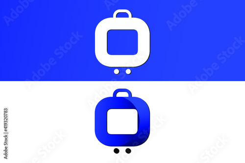 ecommerce logo design letter q photo Vector