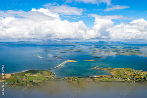 View from Croagh Patrick, Ireland photo