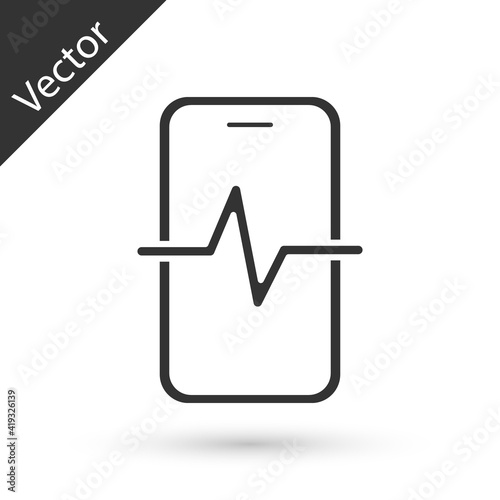 Grey Phone repair service icon isolated on white background. Adjusting, service, setting, maintenance, repair, fixing. Vector.