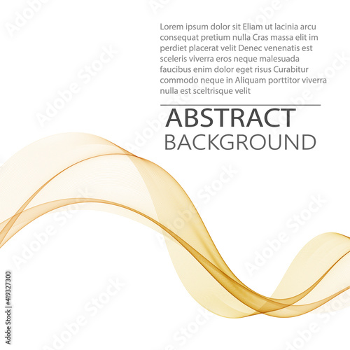 Abstract bright background in golden color vector illustration